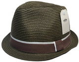 Vintage Stingy Brim Paper Straw Fedora by Odds